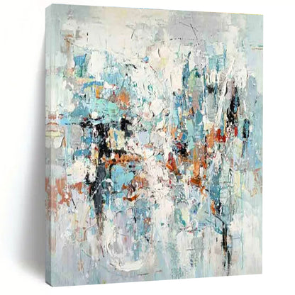 Modern Art Acrylic Multicolor Abstract Composition HS607