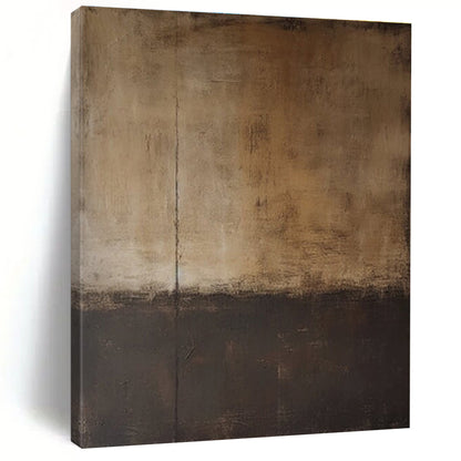 Hand Painted Art Brown and Black Textured Abstract Art HS761