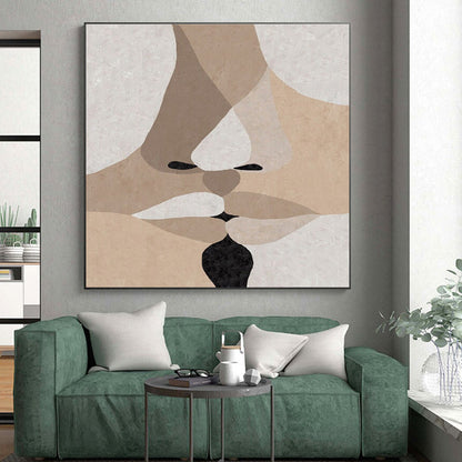 Unique Abstract Art Neutral Tones Figurative Abstract Art HS709