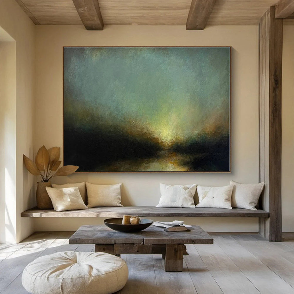 Big Size Multicolor Abstract Landscape Painting WB139