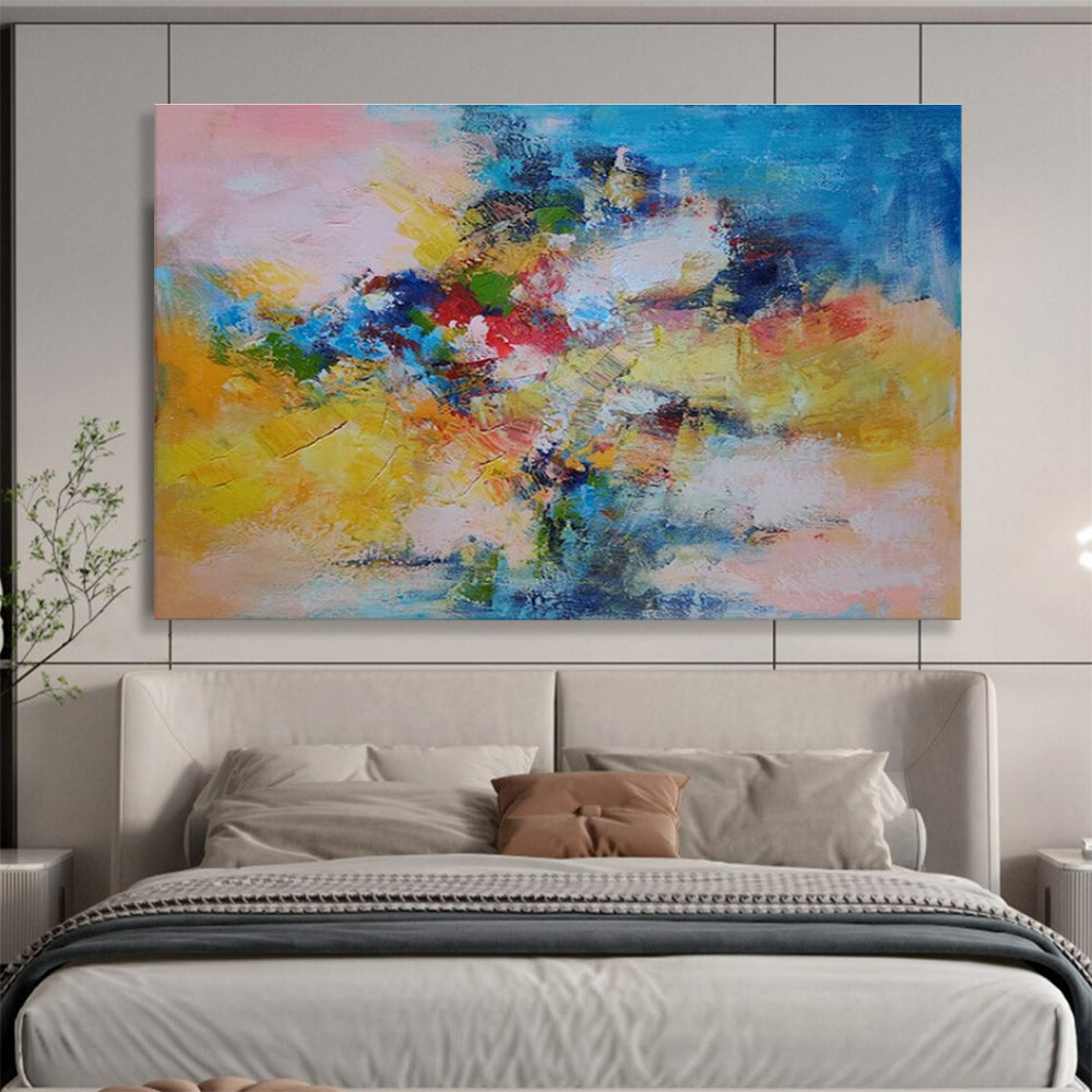 Multicolor Abstract Floral-Inspired Art For Sale WB402