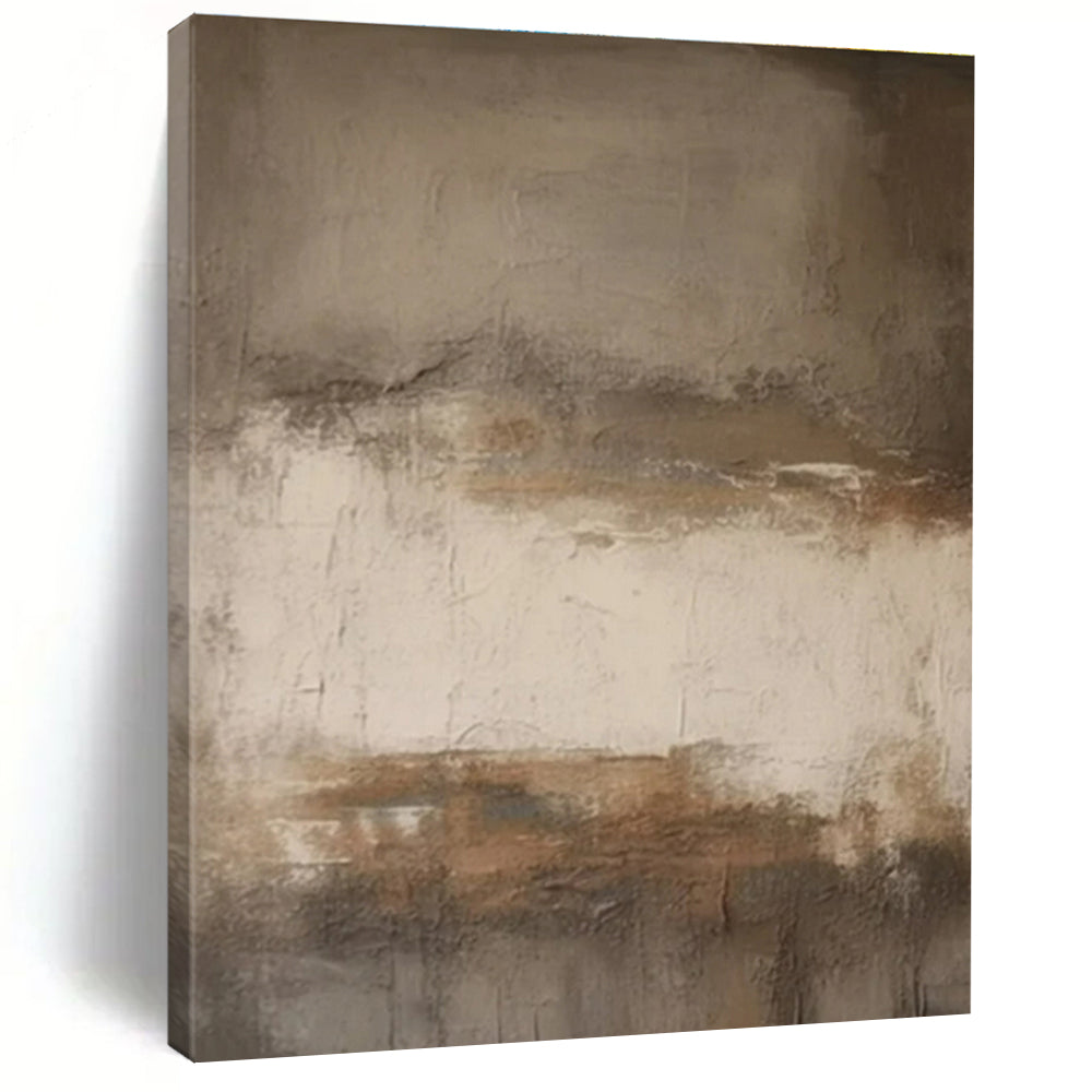 Earthy Toned Textured Abstract Painting HS565