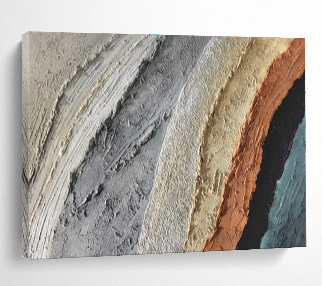 Big Size Multicolor Abstract Textured Painting WB125