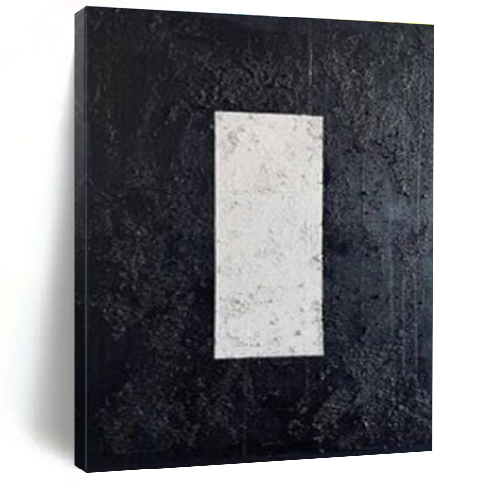 Minimalist Canvas Art Black and White Geometric Abstract Art HS671
