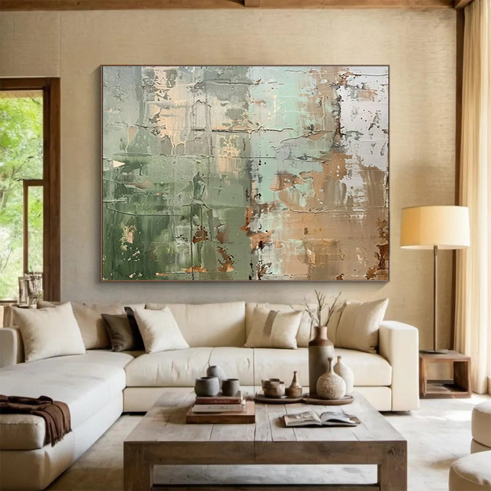 Huge Size Multicolor Abstract Textured Painting WB214