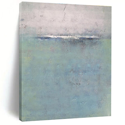 Blue, Gray Abstract Seascape Art For Living Room and Bedroom WS456