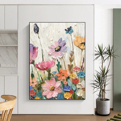 Multicolor Abstract Floral Art For Bedroom and Sunroom WS446
