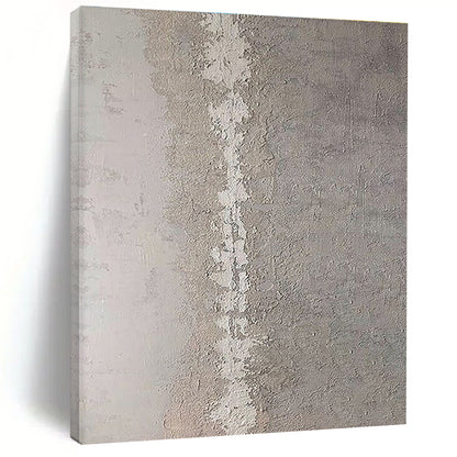 Minimalist Canvas Art Gray Textured Abstract Art HS636