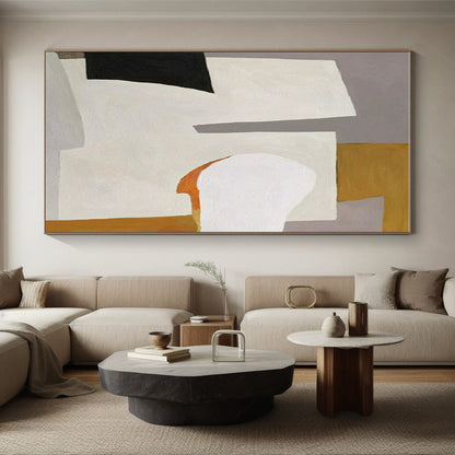 48x60 Geometric Shapes Abstract Art, Modern Art Acrylic HS547