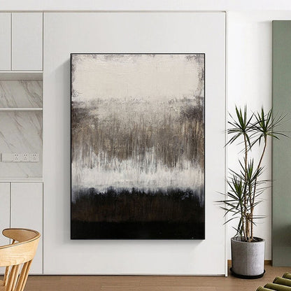 Oversized Abstract Wall Art Gray and Black Textured Abstract Art HS699