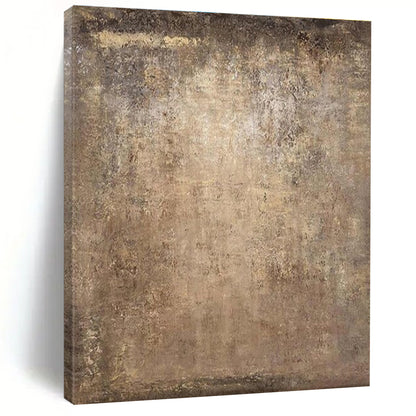 Hand-Painted Large Size Acrylic Modern Art Paintings with Beige, Brown, Gray Textured Surfaces - Large Contemporary Wall Art HS533