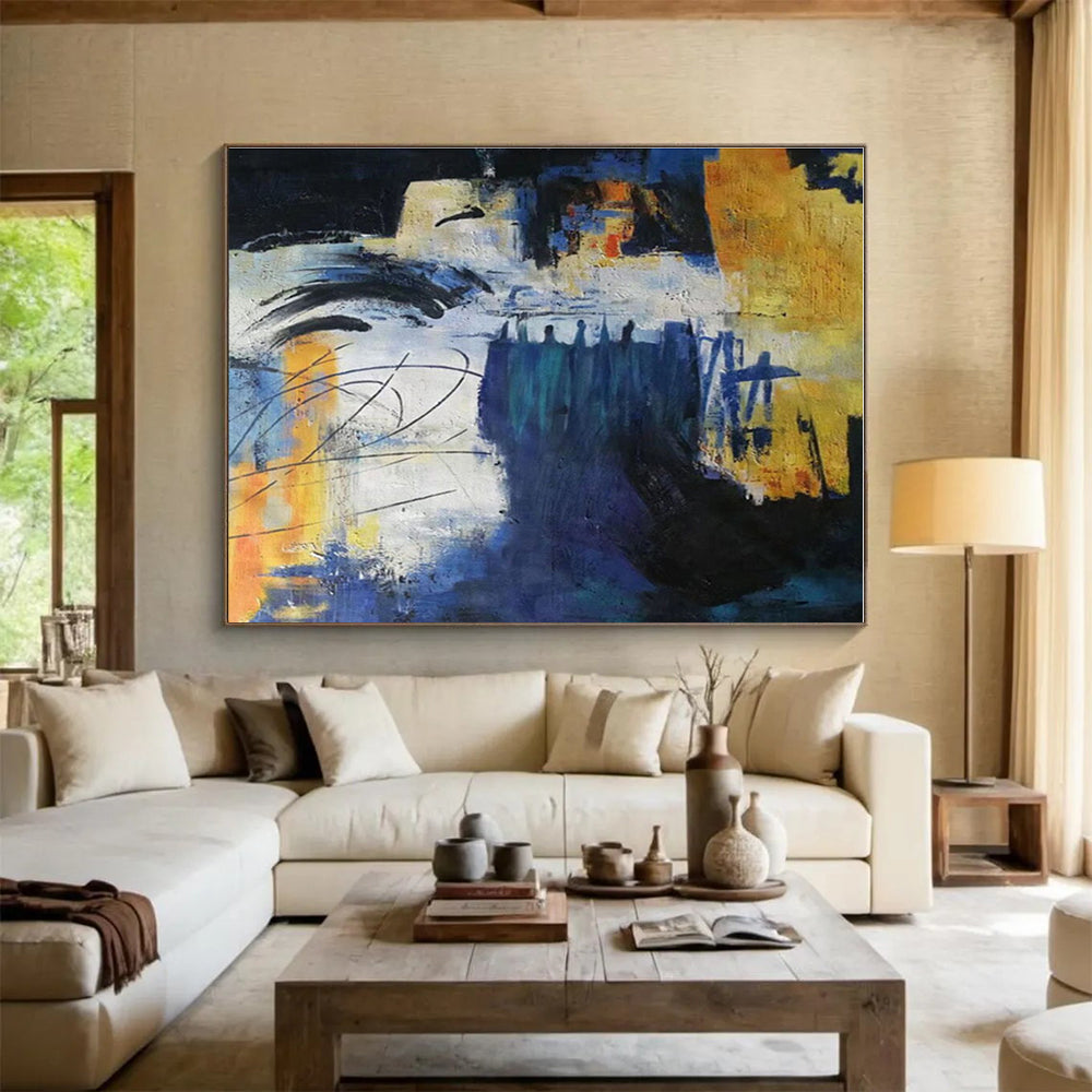 Big Size Multicolor Abstract Urban Painting WB151