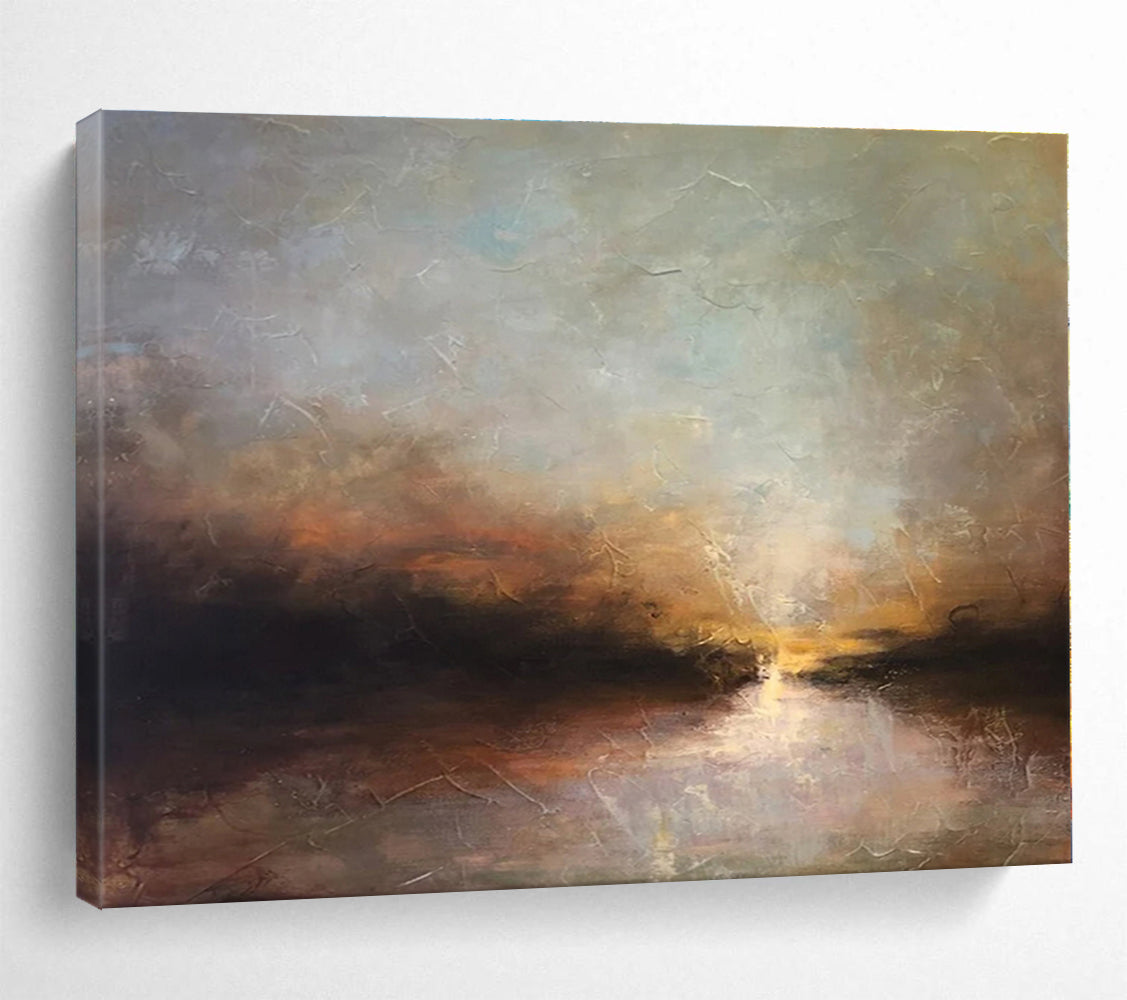 Oversized Canvas Art Multicolor Abstract Landscape Painting WB136