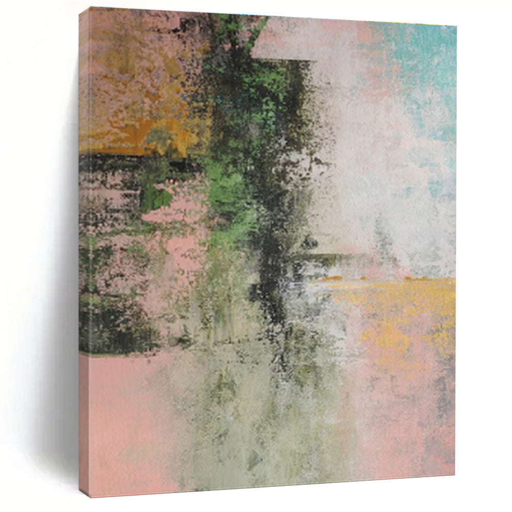 Handmade Art Multicolor Textured Abstract, Minimalist Canvas Art HS288