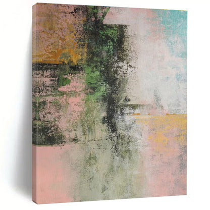 Handmade Art Multicolor Textured Abstract, Minimalist Canvas Art HS288