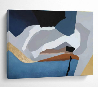 Large Size Multicolor Geometric Abstract Shapes Painting WB059