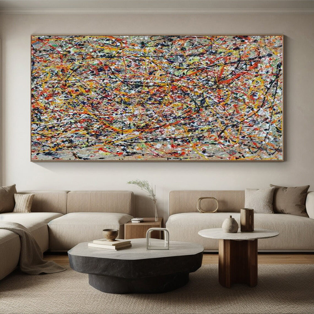 Cool Abstract Paintings Multicolor Dynamic Abstract Painting On Canvas HS813