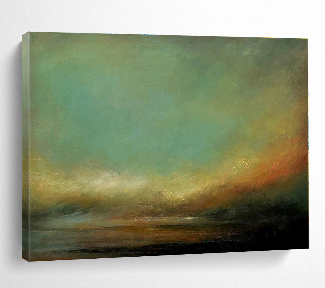 Oversized Canvas Art Multicolor Abstract Landscape Painting WB140