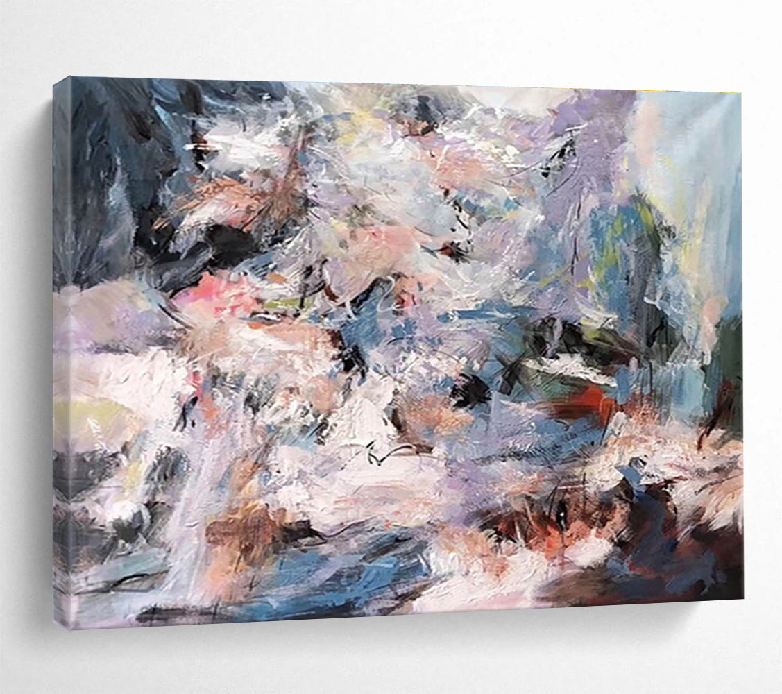 Huge Size Multicolor Abstract Expressionist Painting WB217