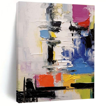 Large Painting In Living Room Colorful Textured Abstract Art, Modern Art Acrylic HS559
