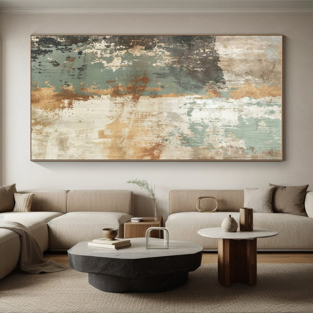 Hand Painted Art Earthy Tones Textured Abstract Art HS741