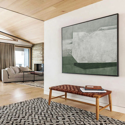 Huge Size Gray and White Abstract Minimalist Painting WB123