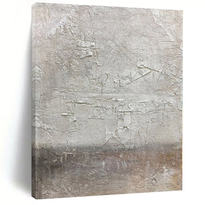 Unique Abstract Paintings Gray and Beige Abstract Textured Painting For Sale HS076
