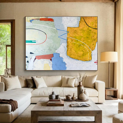 Multicolor Geometric Abstract Art For Sale WB415