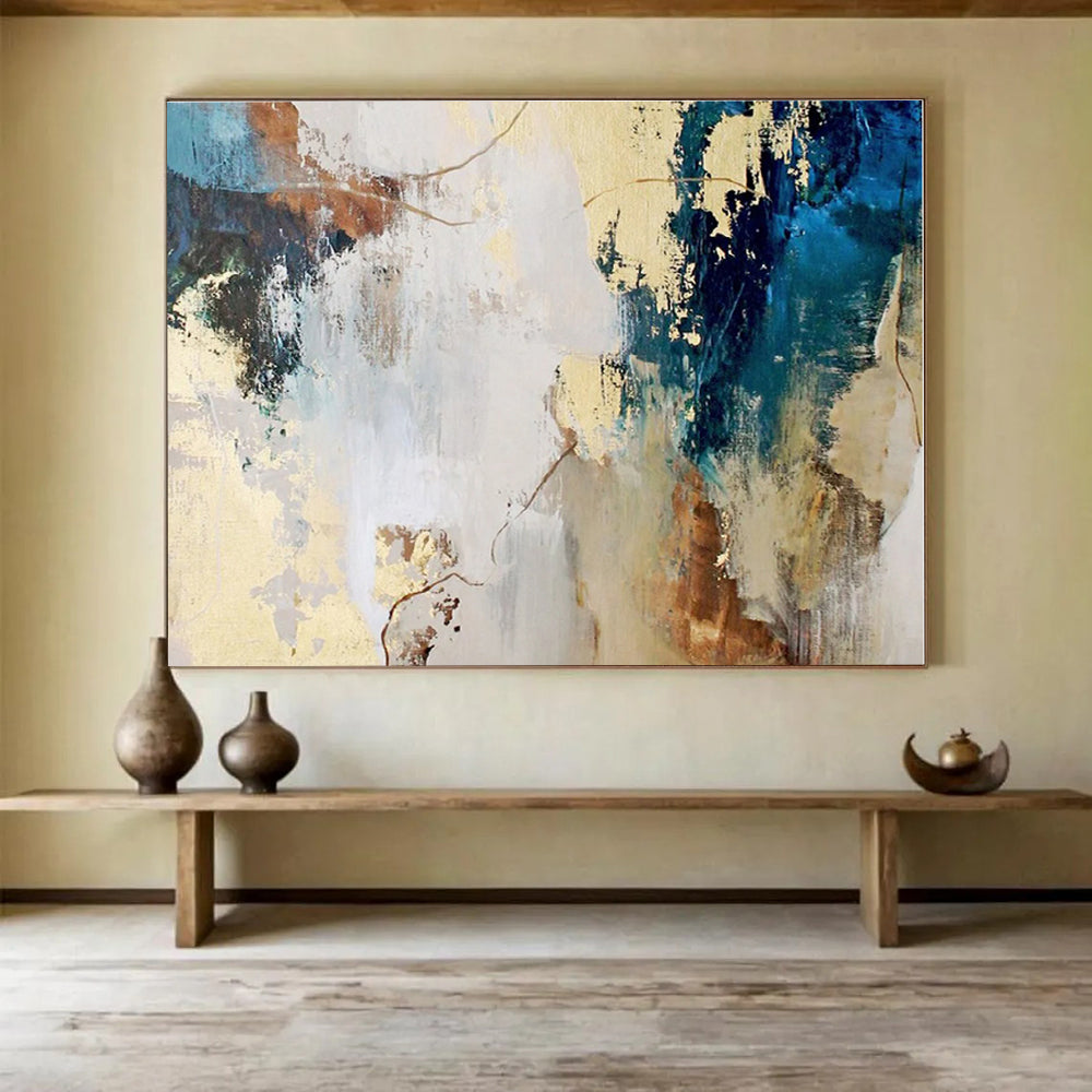 Huge Size Multicolor Abstract Textured Painting WB113