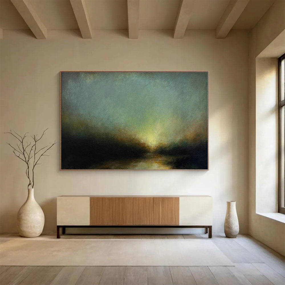 Big Size Multicolor Abstract Landscape Painting WB139