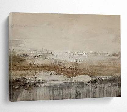 Gray, Brown Textured Abstract Art For Sale WB376
