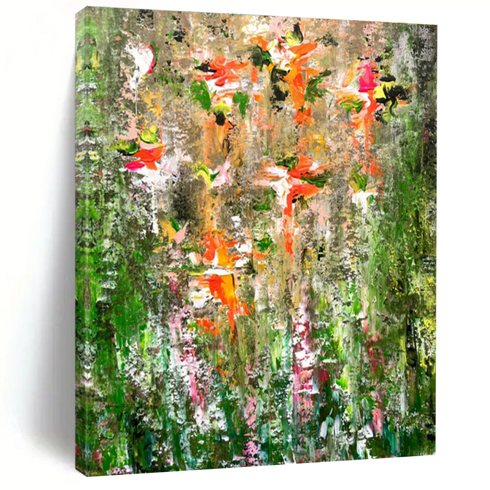 Cool Abstract Paintings Multicolor Floral Abstract Art HS731