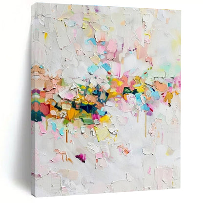 Unique Abstract Art Multicolor Textured Abstract Art HS662