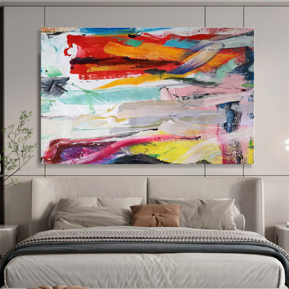 Big Size Multicolor Abstract Figurative and Landscape Painting WB086