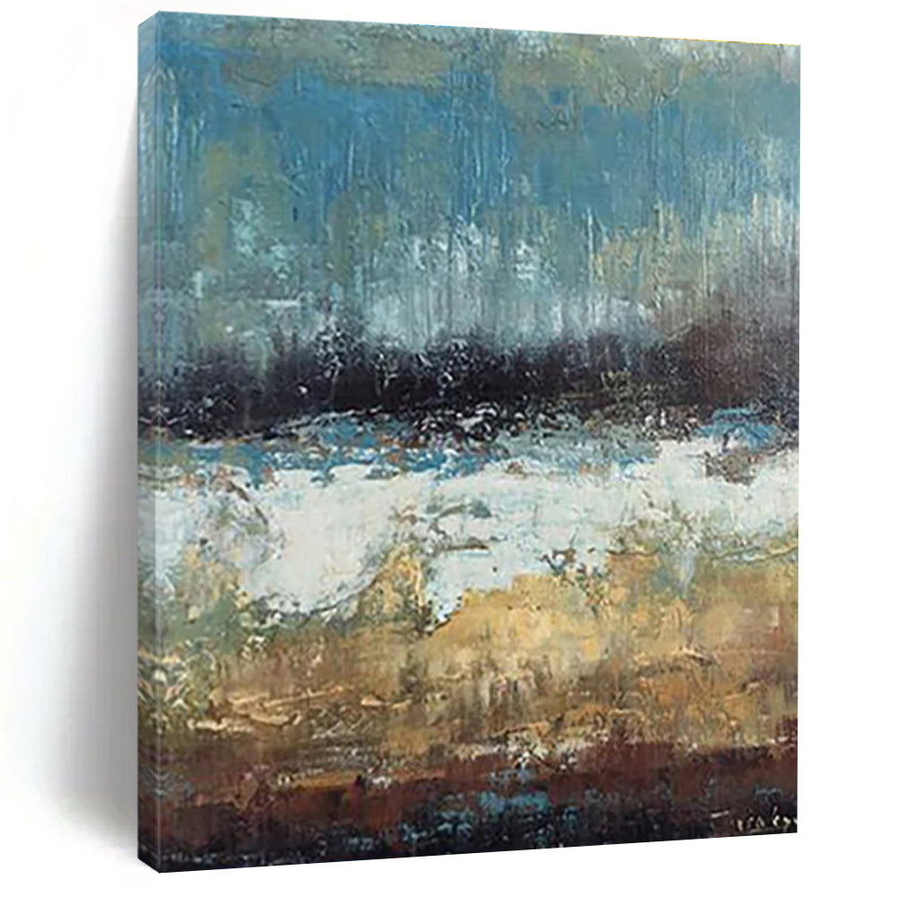 Gaint Canvas Art Multicolor Textured Abstract, Oversized Abstract Wall Art HS441