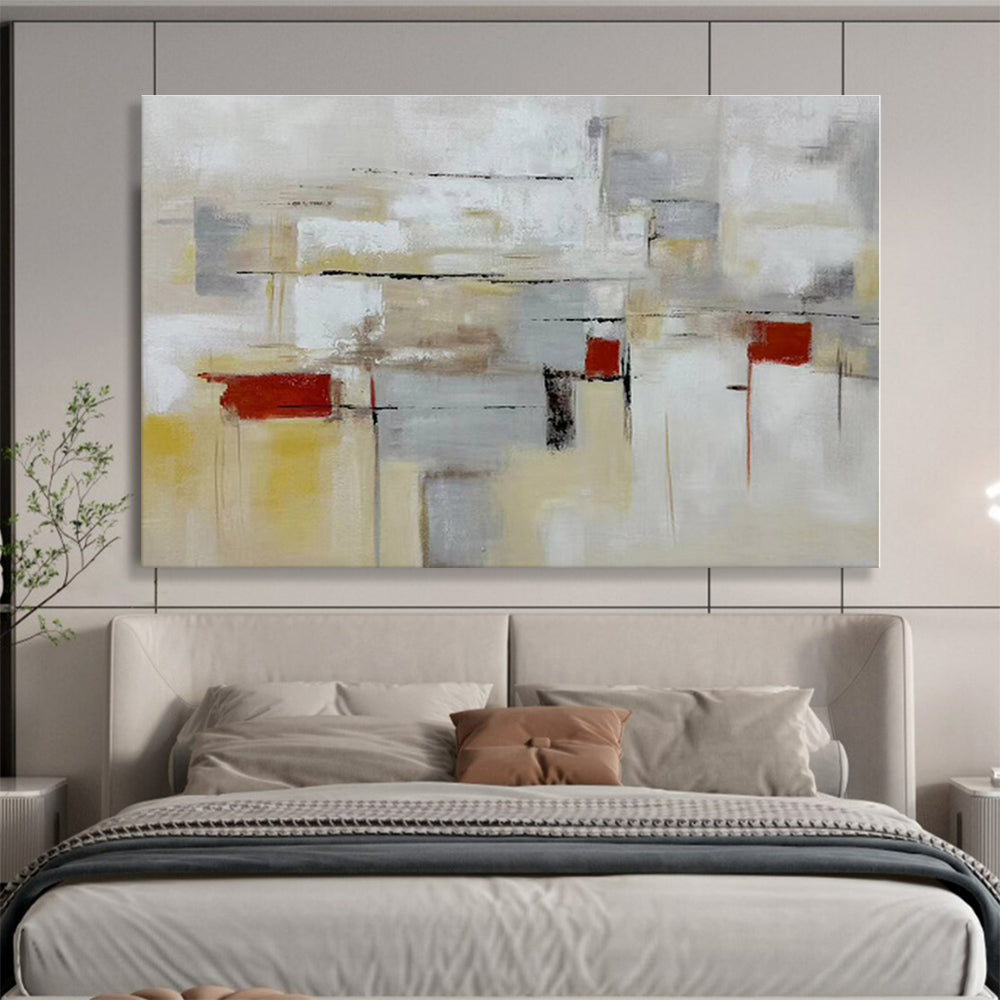 Oversized Canvas Art Multicolor Abstract Geometric Painting WB130