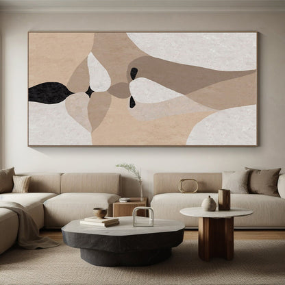 Unique Abstract Art Neutral Tones Figurative Abstract Art HS709