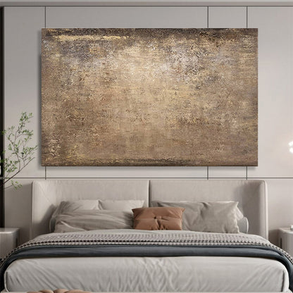Modern Art Abstract Paintings Brown Tones Textured Abstract Painting WB340