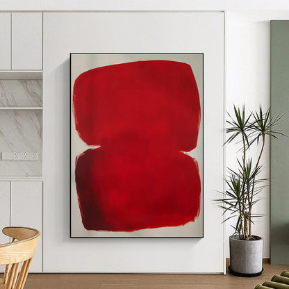 Minimalist Canvas Art Red Minimalist Abstract Painting HS602