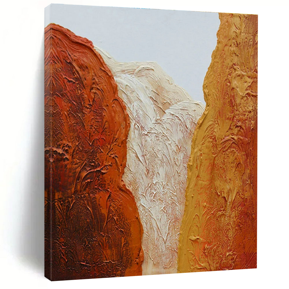 Hand Painting Colorful Textured Landscape-Inspired Abstract Art, Acrylic Modern Art Paintings HS542