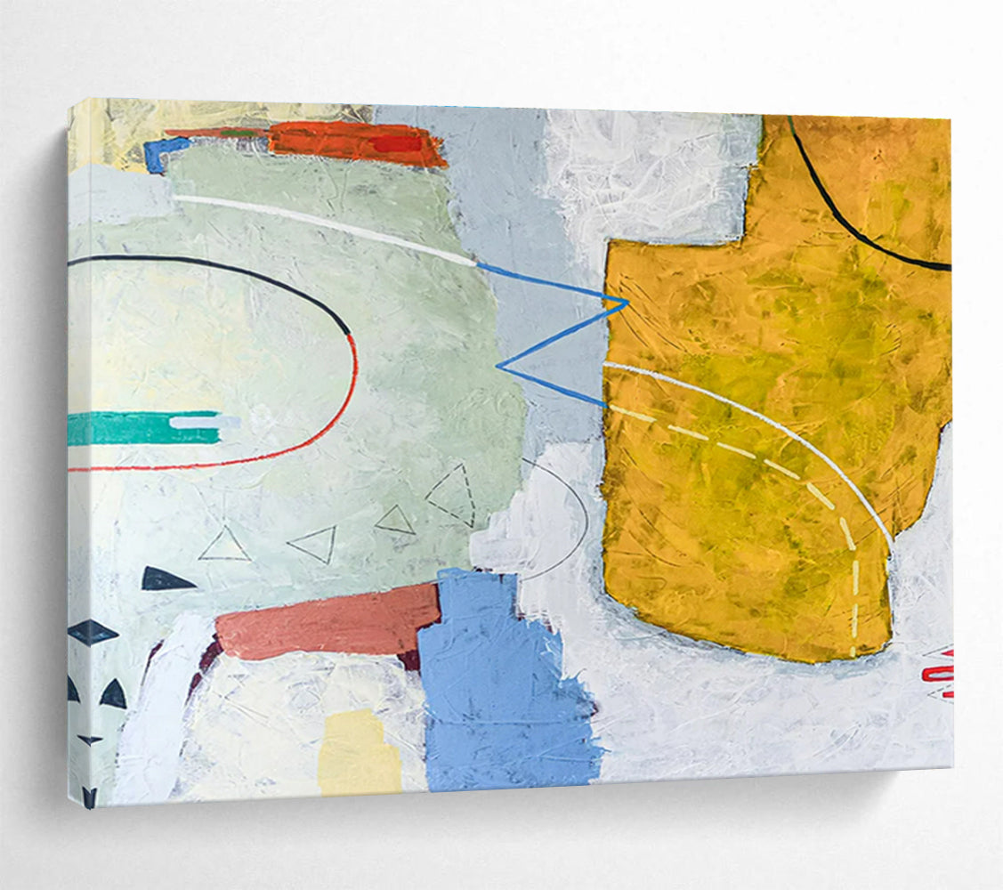 Multicolor Geometric Abstract Art For Sale WB415