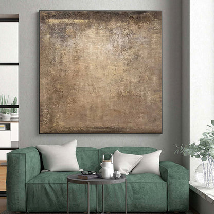 Hand-Painted Neutral Tones Textured Abstract Art, Acrylic Modern Art Paintings HS541