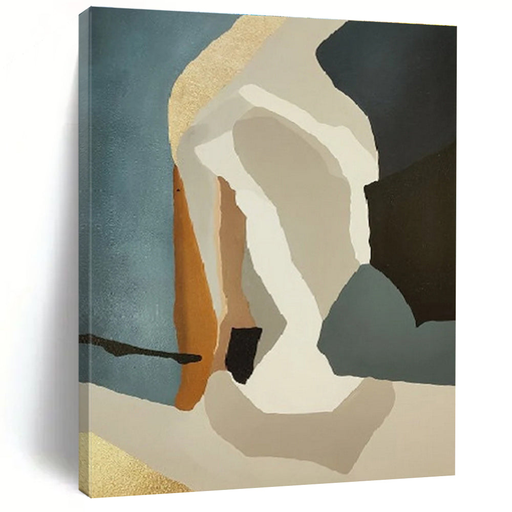 Unique Abstract Art Multicolor Geometric Abstract Composition Art HS376