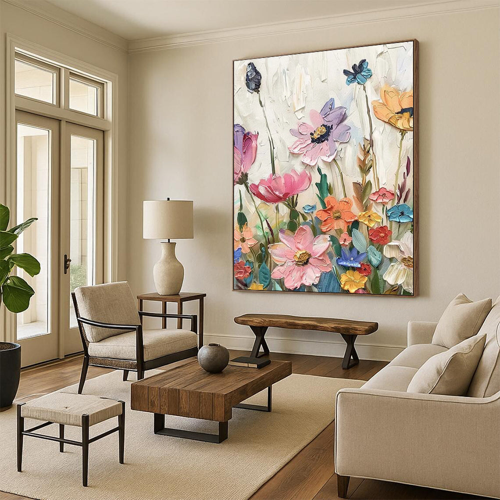 Multicolor Abstract Floral Art For Bedroom and Sunroom WS446