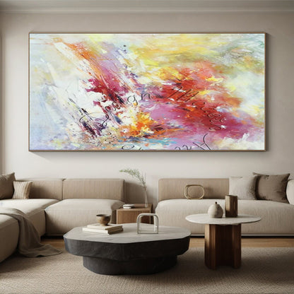 Modern Art Acrylic Vibrant Multicolor Abstract Art HS620