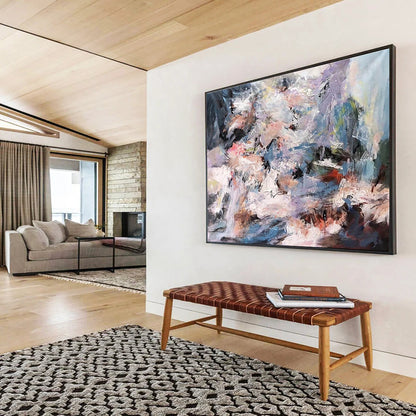 Huge Size Multicolor Abstract Expressionist Painting WB217