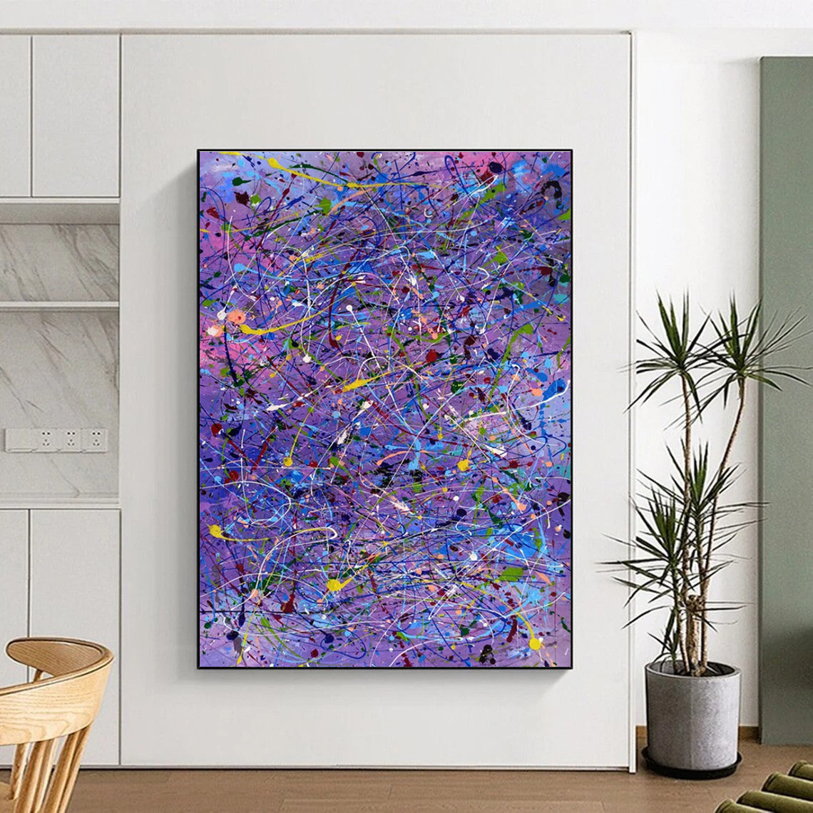 Cool Abstract Paintings Multicolor Dynamic Abstract Art HS751