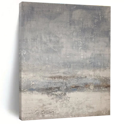 Large Size Gray Textured Abstract, Modern Art Acrylic HS223