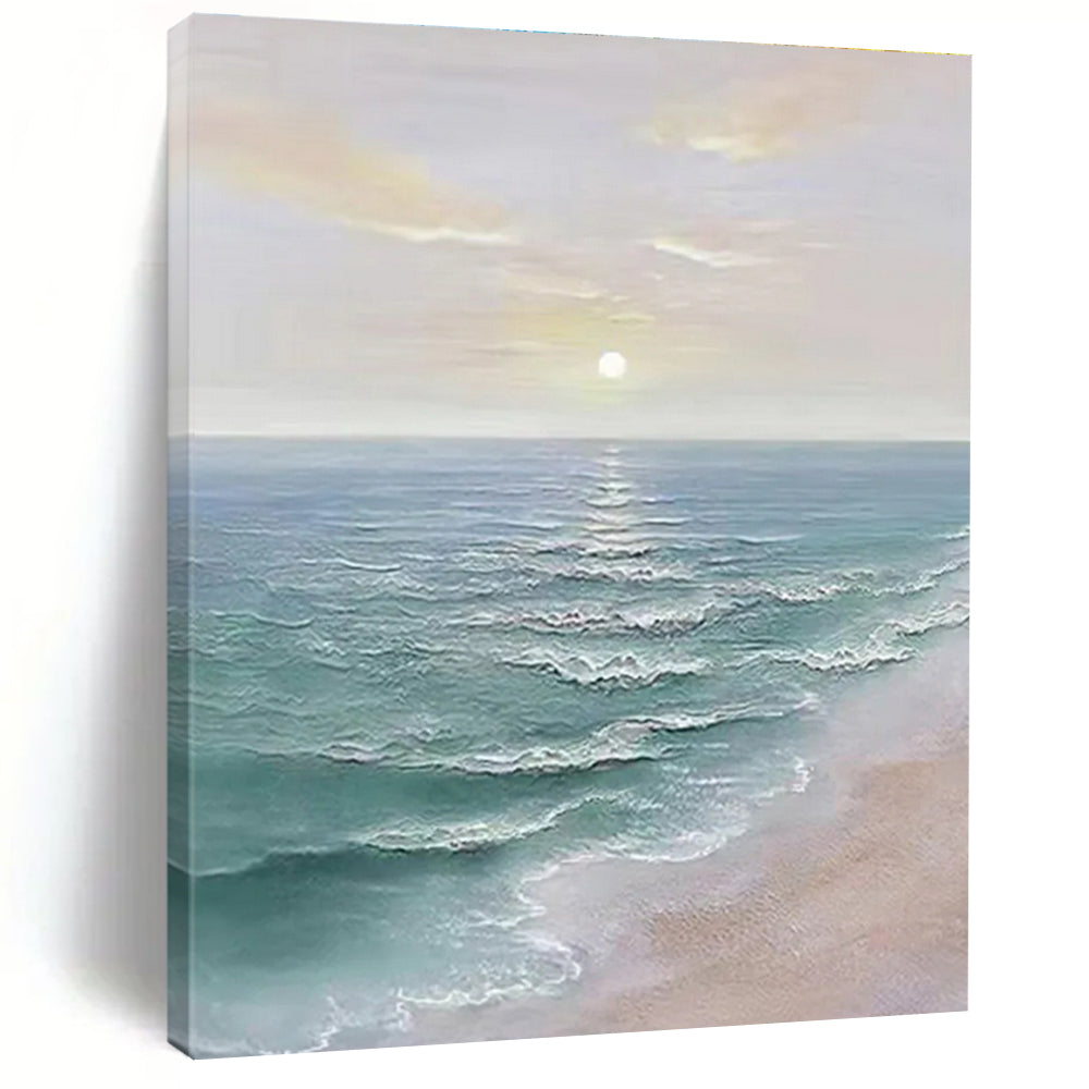 Multicolor Abstract Seascape Art For Living Room and Bedroom WS455
