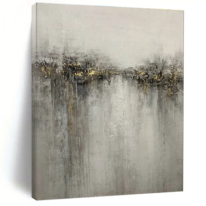 Black, Gray, and White Textured Abstract Painting For Sale WS511